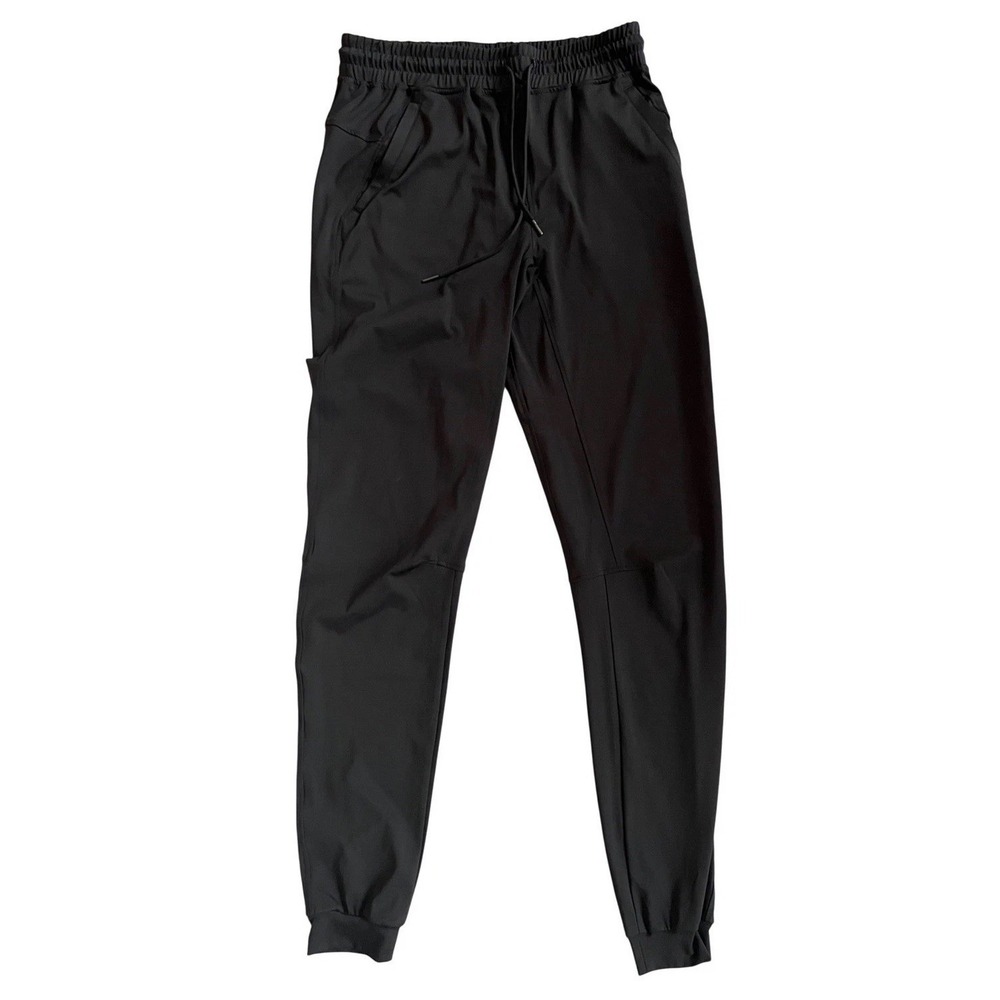 Idtswch Mens Black Active Joggers Tapered Training Pants Size M 36